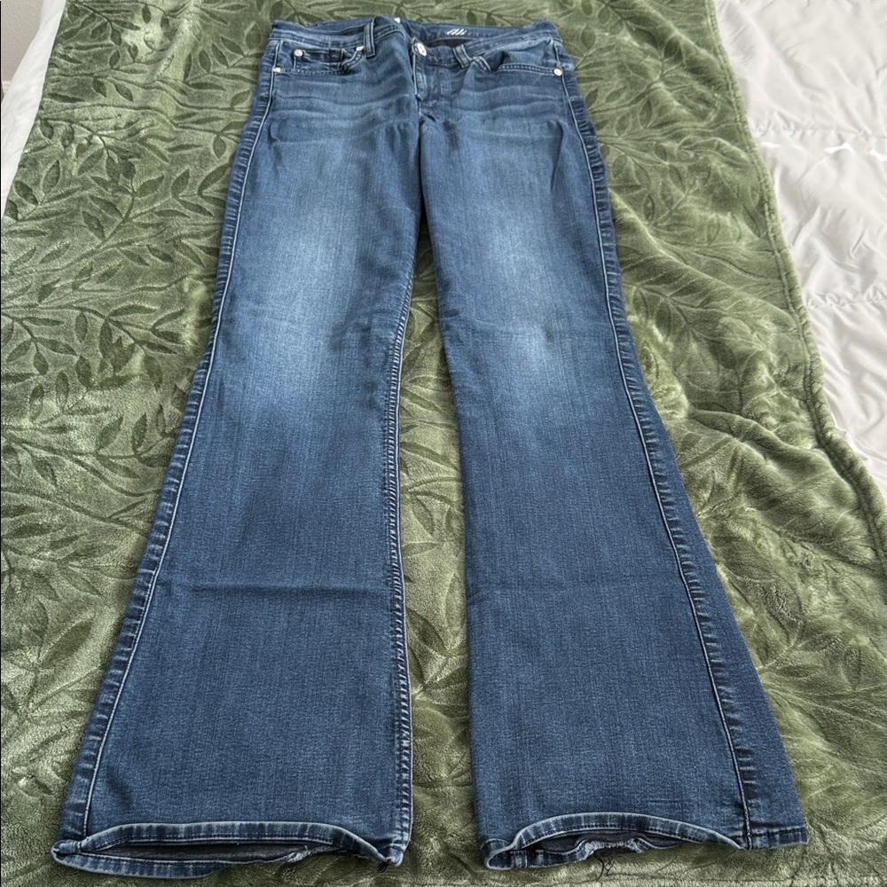 7 For All Mankind Flare Jeans in Blue